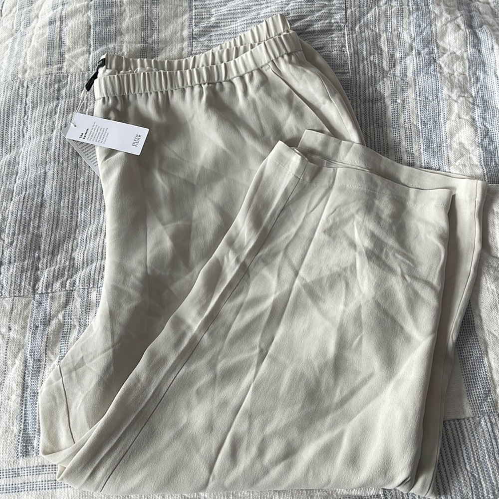 Eileen Fisher Straight Ankle Pant - bone - 3x - NWT
